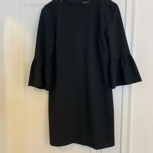 Zara bell sleeve black dress